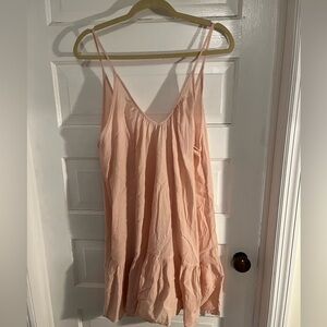 9seed Peach Cotton Mini Dress One Size 100% Cotton